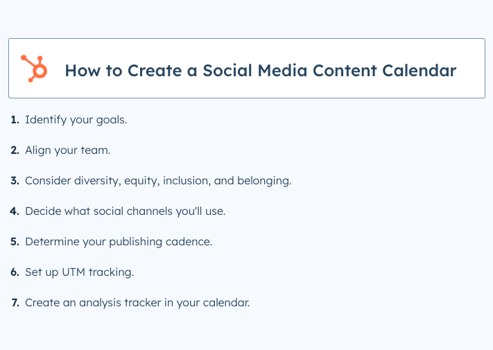 How to create a social media content calendar from identifying your goals to deciding what social channels you'll use.